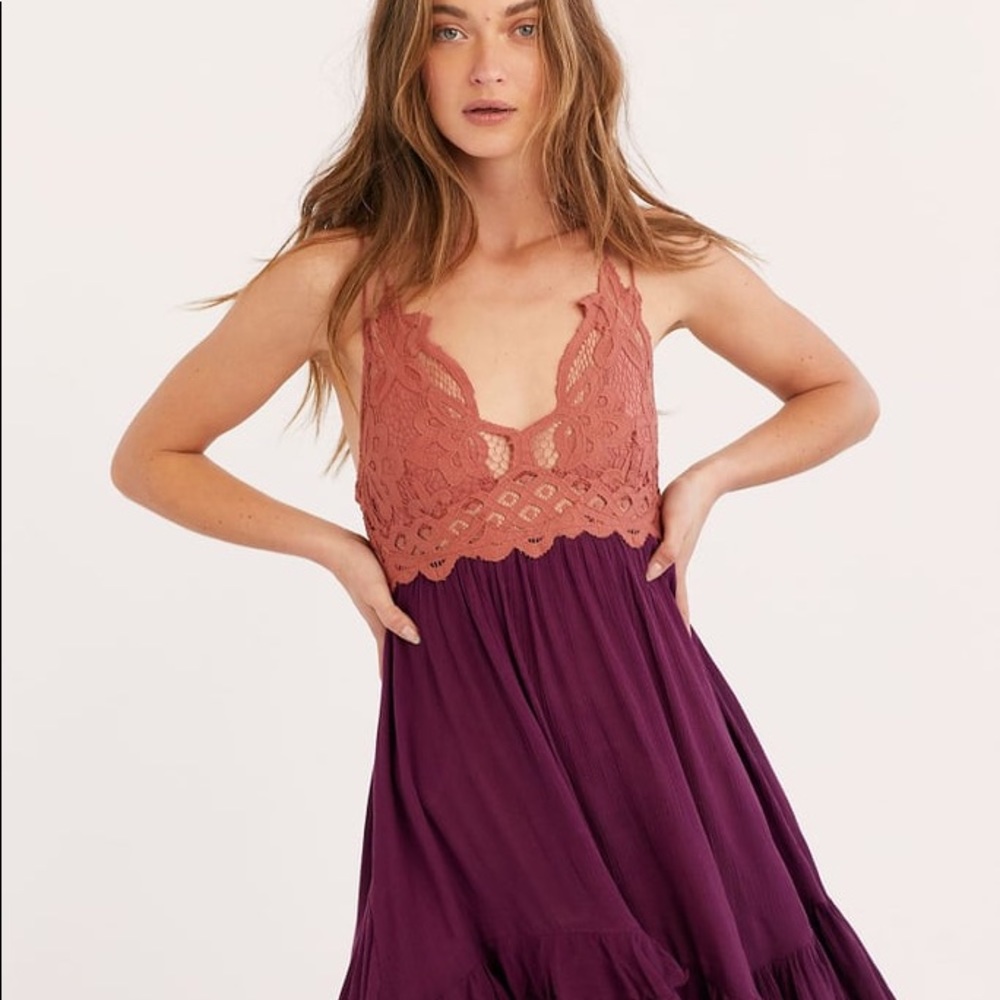 NWT freepeople stella Dress in colorblock!